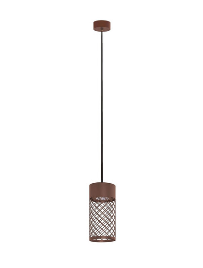 Nova Luce LED Außen-Pendelleuchte Motley 9W warmweiss 3000K IP65 salzwasserfest Cortenstahl Aluminium Ø10cm 9060322