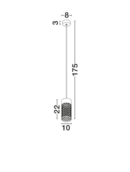 Nova Luce LED Außen-Pendelleuchte Motley 9W warmweiss 3000K IP65 salzwasserfest Cortenstahl Aluminium Ø10cm 9060322