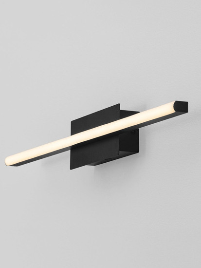 Nova Luce LED Wandleuchte Gratta dimmbar 11W warmweiss 3200K Schwarz Aluminium 60,5x7,5cm 9081806