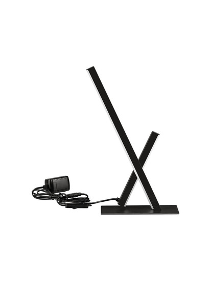 Nova Luce LED Tischleuchte Gratta dimmbar 11W warmweiss 3200K Schwarz Aluminium 37,5x20cm 9081807