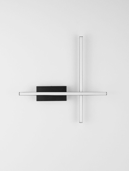 Nova Luce LED Wandleuchte Quam dimmbar 14W warmweiss 3200K Schwarz Stahl Aluminium 41x41cm 9081814