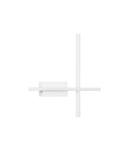 Nova Luce LED Wandleuchte Quam dimmbar 14W warmweiss 3200K Weiß Stahl Aluminium 41x41cm 9081815