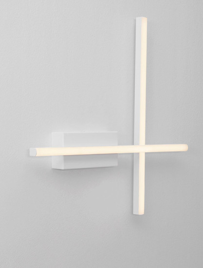 Nova Luce LED Wandleuchte Quam dimmbar 14W warmweiss 3200K Weiß Stahl Aluminium 41x41cm 9081815