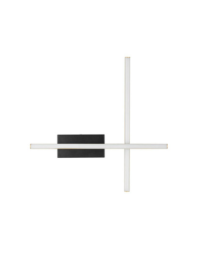 Nova Luce LED Wandleuchte Quam dimmbar 14W warmweiss 3200K Schwarz Gold Stahl Aluminium 41x41cm 9081816
