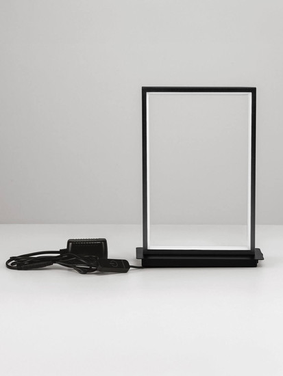 Nova Luce LED Tischleuchte Alis dimmbar 14W warmweiss 3200K Schwarz Stahl Aluminium 31x22cm 9081823
