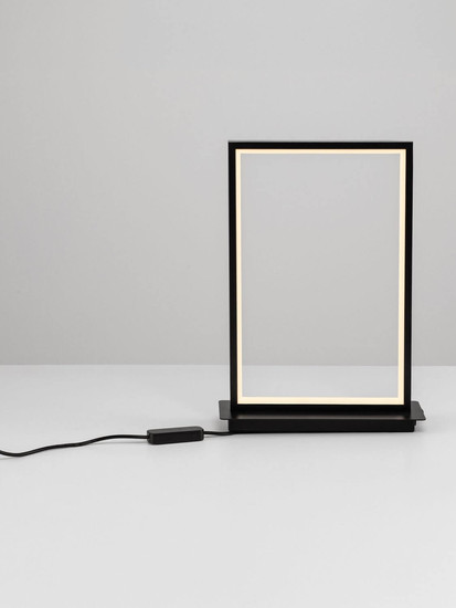 Nova Luce LED Tischleuchte Alis dimmbar 14W warmweiss 3200K Schwarz Stahl Aluminium 31x22cm 9081823