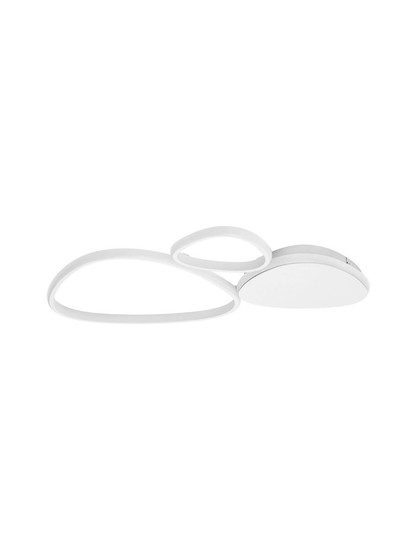 Nova Luce LED Deckenleuchte Altus dimmbar 31W warmweiss 3000K Weiß Aluminium 62x43cm 9081828