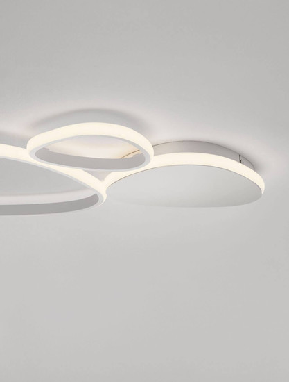 Nova Luce LED Deckenleuchte Altus dimmbar 31W warmweiss 3000K Weiß Aluminium 62x43cm 9081828