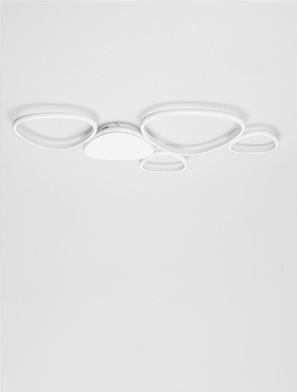 Nova Luce LED Deckenleuchte Altus dimmbar 48W warmweiss 3000K Weiß Aluminium 90x52cm 9081829