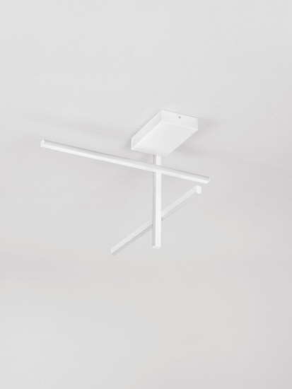 Nova Luce LED Deckenleuchte Antama dimmbar 25W warmweiss 3200K Weiß Stahl Aluminium 51x51cm 9081833