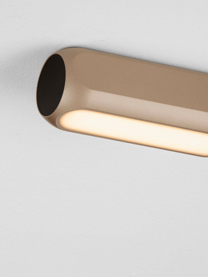 Nova Luce LED Deckenleuchte Elli dimmbar 11W warmweiss 3000K Champagnergold Schwarz Aluminium 17x6cm 9088112