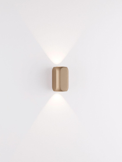 Nova Luce LED Wandleuchte Elli 8W warmweiss 3000K Champagnergold Aluminium 10,5x6cm 9088113