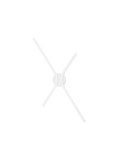 Nova Luce LED Wandleuchte Akro dimmbar 16W CCT warm-/neutralweiss 2700/3000/4000K Weiß Aluminium 60x35cm 9088117