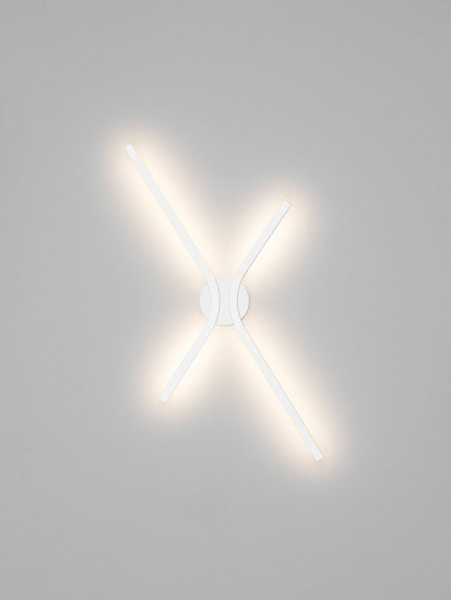 Nova Luce LED Wandleuchte Akro dimmbar 16W CCT warm-/neutralweiss 2700/3000/4000K Weiß Aluminium 60x35cm 9088117