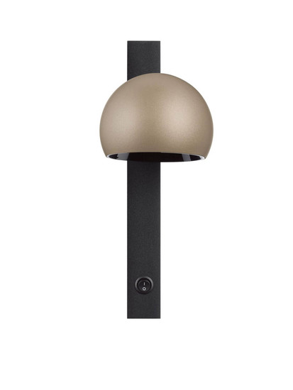 Nova Luce LED Wandleuchte Lusa schwenkbar 10W warmweiss 3000K Gold Schwarz Champagner Aluminium 26x13cm 9088120