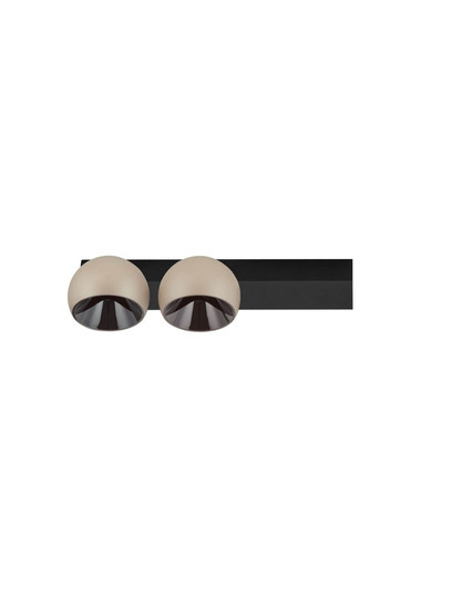 Nova Luce LED Deckenleuchte Lusa dimmbar 21W warmweiss 3000K Champagnergold Schwarz Aluminium 36x14cm 9088122