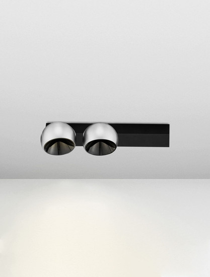 Nova Luce LED Deckenleuchte Lusa dimmbar 21W warmweiss 3000K Nickel matt Schwarz Aluminium 36x14cm 9088123