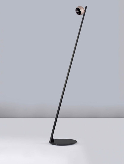Nova Luce LED Stehleuchte Lusa schwenkbar dimmbar 6W warmweiss 3000K Gold Schwarz Champagner Aluminium 147cm 9088124