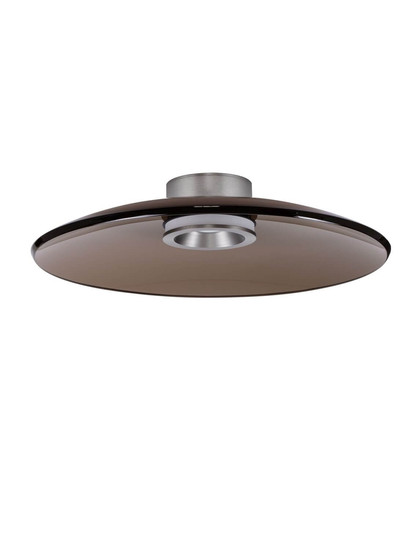 Nova Luce LED Deckenleuchte Esti dimmbar 33W warmweiss 3000K Dunkelbraun Nickel matt Glas Aluminium Ø50cm 9088126