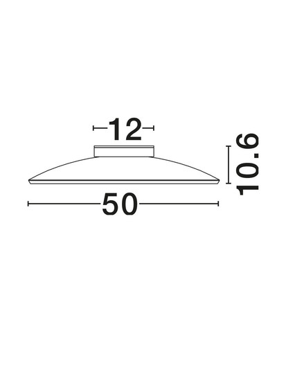 Nova Luce LED Deckenleuchte Esti dimmbar 33W warmweiss 3000K Dunkelbraun Nickel matt Glas Aluminium Ø50cm 9088126