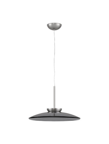 Nova Luce LED Pendelleuchte Esti dimmbar 21W warmweiss 3000K Rauchgrau Nickel matt Glas Aluminium Ø50cm 9088127