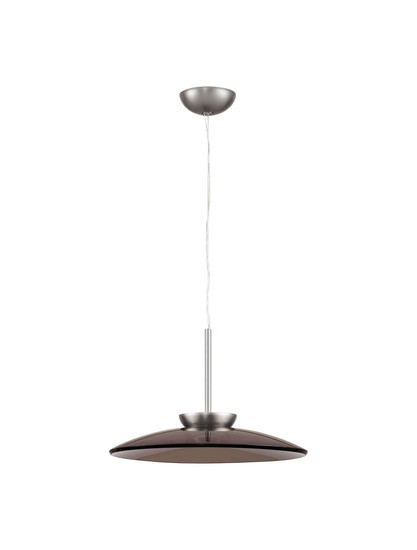 Nova Luce LED Pendelleuchte Esti dimmbar 21W warmweiss 3000K Dunkelbraun Nickel matt Glas Aluminium Ø50cm 9088128