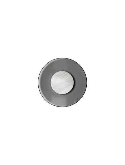 Nova Luce LED Wandleuchte Esti 17W warmweiss 3000K Rauchgrau Nickel matt Glas Aluminium Ø32cm 9088129