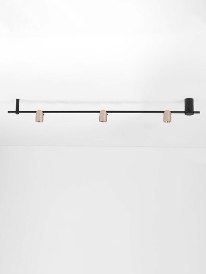 Nova Luce LED Deckenleuchte Sirmos dimmbar 21W warmweiss 3000K Champagnergold Schwarz Aluminium 150x18cm 9088132