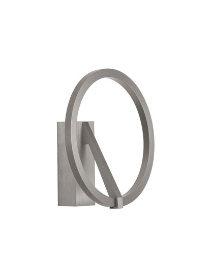 Nova Luce LED Wandleuchte Tilia 10W CCT warm-/neutralweiss 2700/3000/4000K Nickel matt Aluminium Ø22cm 9088135