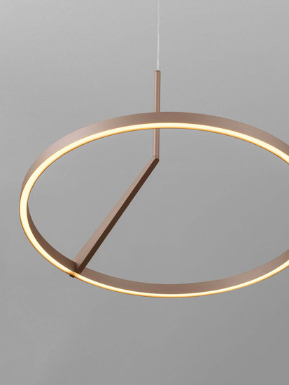 Nova Luce LED Pendelleuchte Tilia dimmbar 31W CCT warm-/neutralweiss 2700/3000/4000K Champagnergold Aluminium Ø60cm 9088138