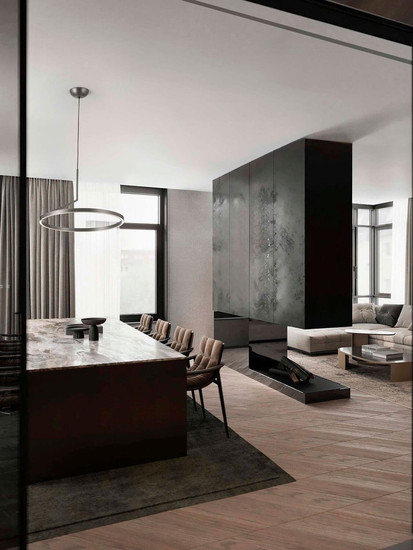 Nova Luce LED Pendelleuchte Tilia dimmbar 31W CCT warm-/neutralweiss 2700/3000/4000K Nickel matt Aluminium Ø60cm 9088139