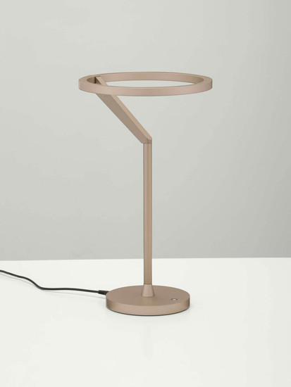 Nova Luce LED Tischleuchte Tilia dimmbar 16W warmweiss 3000K Champagnergold Aluminium Ø22cm 9088140