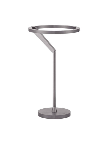 Nova Luce LED Tischleuchte Tilia dimmbar 16W warmweiss 3000K Nickel matt Aluminium Ø22cm 9088141