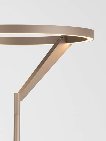 Nova Luce LED Stehleuchte Tilia dimmbar 26W warmweiss 3000K Champagnergold Aluminium 168cm 9088142