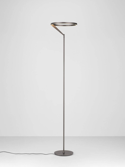 Nova Luce LED Stehleuchte Tilia dimmbar 26W warmweiss 3000K Nickel matt Aluminium 168cm 9088143