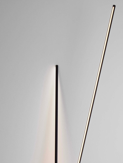 Nova Luce LED Stehleuchte Kimolia 49W warmweiss 3000K Schwarz Aluminium 181cm 9088145