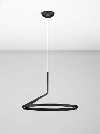 Nova Luce LED Pendelleuchte Tilia dimmbar 31W CCT warm-/neutralweiss 2700/3000/4000K Schwarz Aluminium Ø60cm 9088148