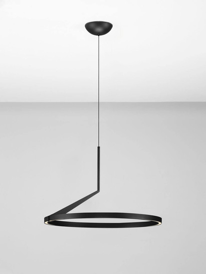 Nova Luce LED Pendelleuchte Tilia dimmbar 31W CCT warm-/neutralweiss 2700/3000/4000K Schwarz Aluminium Ø60cm 9088148