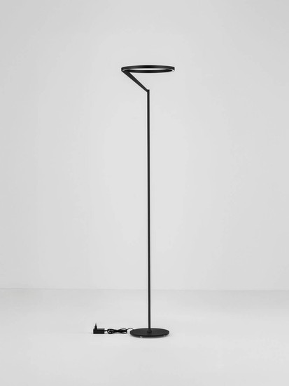 Nova Luce LED Stehleuchte Tilia dimmbar 26W warmweiss 3000K Schwarz Aluminium 168cm 9088150