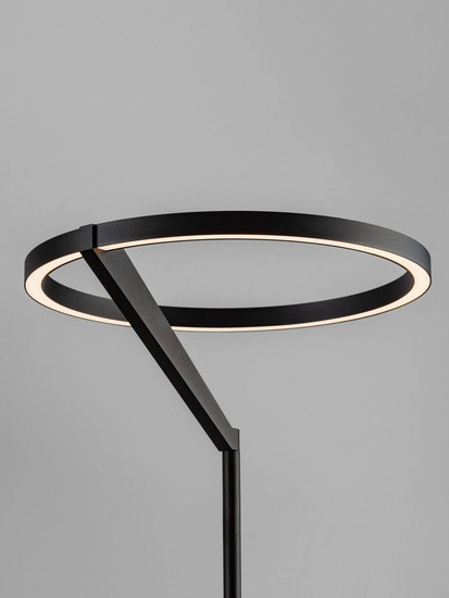 Nova Luce LED Stehleuchte Tilia dimmbar 26W warmweiss 3000K Schwarz Aluminium 168cm 9088150