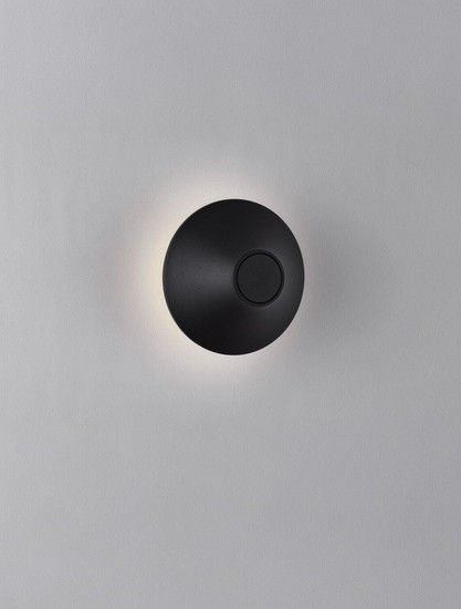 Nova Luce LED Außen-Wandleuchte Alux 11W warmweiss 3000K IP54 salzwasserfest Schwarz Aluminium Ø16cm 9136406