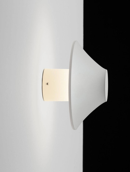 Nova Luce LED Außen-Wandleuchte Alux 11W warmweiss 3000K IP54 salzwasserfest Weiß Aluminium Ø16cm 9136407