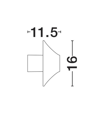 Nova Luce LED Außen-Wandleuchte Alux 11W warmweiss 3000K IP54 salzwasserfest Cortenstahl Aluminium Ø16cm 9136408