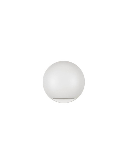 Nova Luce LED Außen-Wandleuchte Passo 3W warmweiss 3000K IP65 salzwasserfest Weiß Aluminium Ø12cm 9136411