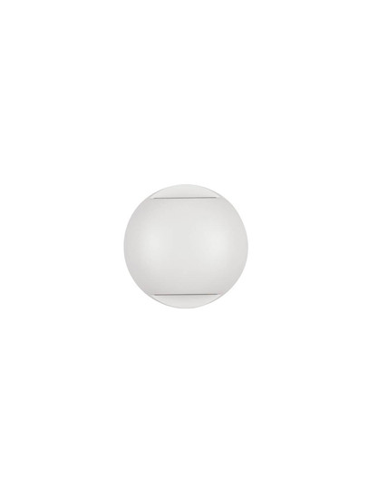 Nova Luce LED Außen-Wandleuchte Passo 4W warmweiss 3000K IP65 salzwasserfest Weiß Aluminium Ø12cm 9136414