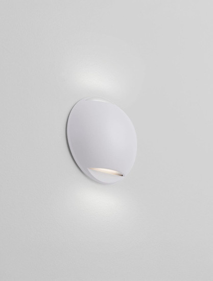 Nova Luce LED Außen-Wandleuchte Passo 4W warmweiss 3000K IP65 salzwasserfest Weiß Aluminium Ø12cm 9136414