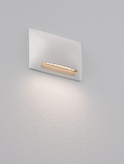 Nova Luce LED Außen-Wandleuchte Sub 5W warmweiss 3000K IP65 salzwasserfest Weiß Aluminium 13,5x8,5cm 9136417