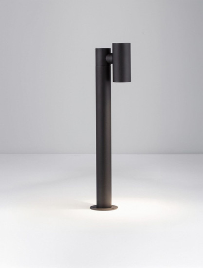 Nova Luce LED Wegeleuchte Pec schwenkbar 8W warmweiss 3000K IP65 salzwasserfest Schwarz Aluminium 70cm 9136420