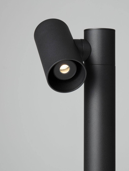 Nova Luce LED Wegeleuchte Pec schwenkbar 8W warmweiss 3000K IP65 salzwasserfest Schwarz Aluminium 70cm 9136420