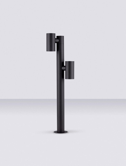 Nova Luce LED Wegeleuchte Pec schwenkbar 13W warmweiss 3000K IP65 salzwasserfest Schwarz Aluminium 90cm 9136421